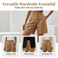 👖 50% RABATT NU! ✨ Damernas Högmidjiga Plisserade Shorts – Andningsbart Vida Ben & Djupa Fickor – Sommarelegans 🌸