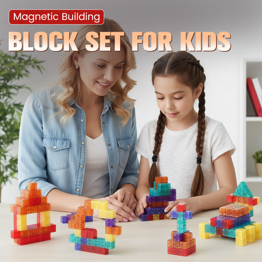 🧲 50% RABATT NU! 🧩 Magnetiska Byggklossar 80-240st – STEM-lek Utvecklar Rumsuppfattning – Starka 6-sidiga Magneter, Oändliga Kreationer & Livfulla Färger 🎨