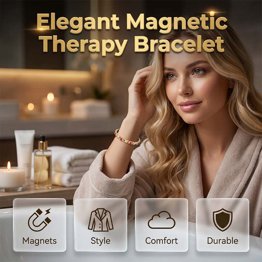 💫 50% RABATT NU! 💎 Modernt Magnetarmband – Gnistrande Strass, Guld/Silver & Välmående Design – Justerbart & Elegant För Dagligt Bruk Eller Som Present 🎀