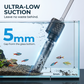 🐠 50% RABATT NU! 🧼 Elektrisk Akvarie Grusrenser – 4-i-1 Vannbytter, Grusvasker & Algeskrape – 18W Motor, 1000L/H Strømning, Teleskopisk Design 💧