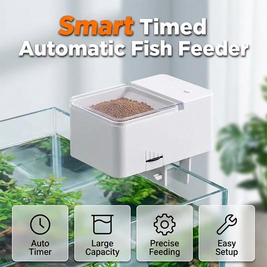 🐟 50% RABATT NU! ⏰ Automatisk Fiskefôrer med Tidsur – Smart Planlagt Fôring, Presis Porsjonskontroll & Justerbar Klemme – Bekymringsfri Ferie 🎯