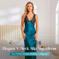 🌙 50% RABATT NU! 🕯️ Elegant V-ringad Slip Nattlinne – Silkeslen, Flödande Passform & Romantisk Charm – För Drömmiga Nätter & Lata Morgnar 🦢