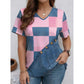 👕 50% RABATT NU! 🎨 Denim Tryckt V-ringad T-shirt – Mjuk, Andningsbar & Enkel Stil – Realistisk Denimlook, Ultrasoft Känsla, Blekningsbeständigt 🏖️