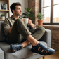 👞 50% RABATT NU! 🏖️ Herrarnas Stängda Tå-Sandaler – Ventilerande Hålformad Design & Dämpad Komfort 👟