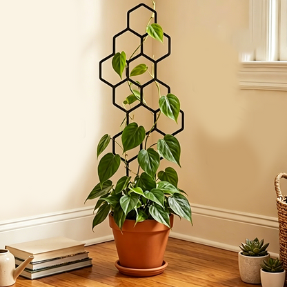 🌿 50% RABATT NU! 🐝 Bikakeformat Växtspaljé – Rostskyddad, Stapelbar & Enkel Installation – Perfekt För Inomhusklättrande Lianer 🏡