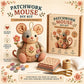 🧵 50% RABATT NU! 🐭 Vintage Lapptäcksmus DIY-kit – Allt Ingår, Steg-för-steg-guide & Charmig 3D-design – Avkopplande Hantverk & Perfekt Present 🎁