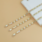💎 50% RABATT NU! 👑Unisex Tri-Color Länkarmband – Guld/Rosé/Silver, Facetterad Snitt & Lobsterlås – Klassisk Länk, Modern Glans 💛