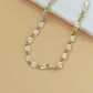 💎 50% RABATT NU! 👑Unisex Tri-Color Länkarmband – Guld/Rosé/Silver, Facetterad Snitt & Lobsterlås – Klassisk Länk, Modern Glans 💛