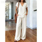 👚 50% RABATT NU! 🌺 Kvinnors Tryckt Topp & Byxor 2-delat Set – Andningsbar Boho-stil & Avslappnad Passform – Enkel Sommar- & Reseoutfit 🏖️