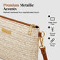 👜 50% RABATT NU! 🌾 Vävd Stråväska – Justerbar Rem, Metalliska Detaljer & Finvävt Mönster – Elegant, Mångsidig & Sommarredo 🏖️