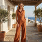 👗 50% RABATT NU! 🌾 Kvinnors Ärmlös Knäppnings Jumpsuit – Vida Ben, Flödande & Ansträngningslös Chic – Luftig Sommarstil, En-och-Klar Klädsel ✨