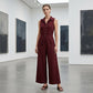 👗 50% RABATT NU! 🌾 Kvinnors Ärmlös Knäppnings Jumpsuit – Vida Ben, Flödande & Ansträngningslös Chic – Luftig Sommarstil, En-och-Klar Klädsel ✨
