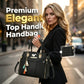 👜 50% RABATT NU! ✨ Elegant Dam Top Handle Handväska – Vävd Frontpanel, Tofscharmer & Utbyggbara Sidodragkedjor – Professionell & Polerad 💼