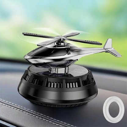 🚗 50% RABATT NU! 🚁 Soldriven Roterande Bildoft – Batterifri, Helikopterdesign & Premiumkvalitet – Aktiv Spridning & Långvarig Doft 🌞