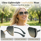 🕶️ 50% RABATT NU! ☀️ Stora Solglasögon Utan Båge – Fyrkantig Design & Tidlös Stil – Perfekt till Alla Outfits 🌟