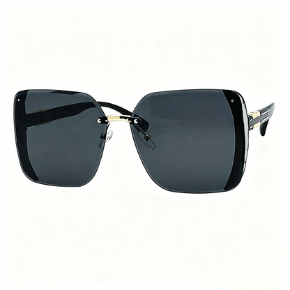 🕶️ 50% RABATT NU! ☀️ Stora Solglasögon Utan Båge – Fyrkantig Design & Tidlös Stil – Perfekt till Alla Outfits 🌟