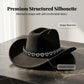 ✨ 50% RABATT NU! 🤠 Kvinnors Rhinestone Hjärta Cowboyhatt – Gnistrande French Jazz Fedora & Premium Strukturerad Silhuett – Elegant, Glamorös & Festivalredo 🎪