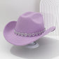 ✨ 50% RABATT NU! 🤠 Kvinnors Rhinestone Hjärta Cowboyhatt – Gnistrande French Jazz Fedora & Premium Strukturerad Silhuett – Elegant, Glamorös & Festivalredo 🎪