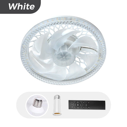 🌀 50% RABATT NU! 💡 2-i-1 Dimbar Takfläkt med Fjärrkontroll – Tyst & Justerbar – Perfekt för Sovrummet 🛏️