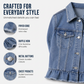 🧥 50% RABATT NU! 🌾 Damernas Sommar Jeansjacka med Volangärmar – Lätt, Snygg & Andningsbar 🦋