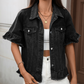 🧥 50% RABATT NU! 🌾 Damernas Sommar Jeansjacka med Volangärmar – Lätt, Snygg & Andningsbar 🦋