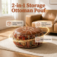 🪑 50% RABATT NU! 📦 Multifunktionell Ottoman-Sittpuff Med Förvaring – Elegant Sittplats & Smart Förvaringslösning – Perfekt för Alla Rum ✨