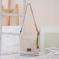 👜 50% RABATT NU! 🌿 Damernas Vävda Crossbody-väska med Lång Rem – Andningsbar Textur & Sommarelegans 🏖️