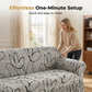 🛋️ 50 % RABATT NU! ✨ Högsträckbart sofföverdrag – volangkant & fullständigt skydd – förvandlar din soffa på nolltid – perfekt för vardagsrummet 🏠