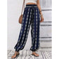 👖 50% RABATT NU! 🌸 Dambyxor med Smockad Hög Midja & Lykta-Silhuett – Luftig & Andningsbar Boho-Stil 🏖️