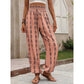 👖 50% RABATT NU! 🌸 Dambyxor med Smockad Hög Midja & Lykta-Silhuett – Luftig & Andningsbar Boho-Stil 🏖️
