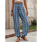 👖 50% RABATT NU! 🌸 Dambyxor med Smockad Hög Midja & Lykta-Silhuett – Luftig & Andningsbar Boho-Stil 🏖️