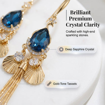 ✨ 50% RABATT NU! 💎 Eleganta Vintage Strass Ljuskronörhängen – Glittrande & Tidlösa 🦋