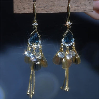 ✨ 50% RABATT NU! 💎 Eleganta Vintage Strass Ljuskronörhängen – Glittrande & Tidlösa 🦋