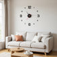 🕰️ 50% RABATT NU! ✨ 3D-väggklockset i Självlysande Akryl – Tyst & Borrfri – Perfekt för Modern Inredning 🏠