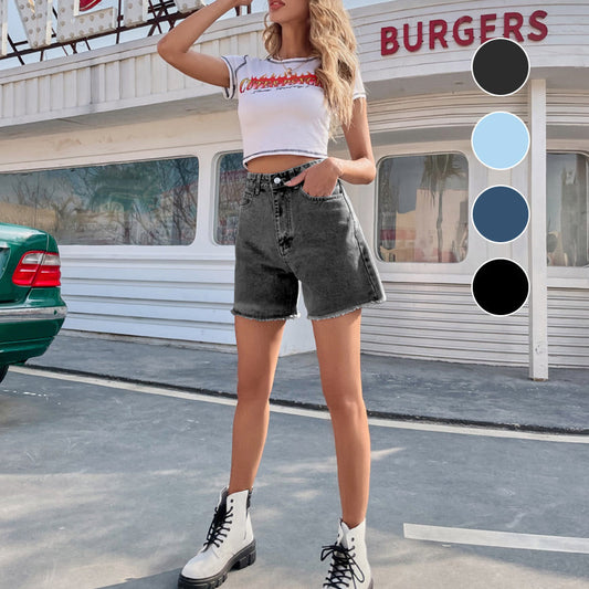 🩳 50% RABATT NU! 🌞 Dam Hög Midja Bomullsshorts – Andningsbar, Mjuk & Mångsidig 🕶️