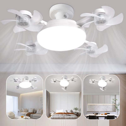 🌀 50% RABATT NU! 💡 Takfläkt med E27-fattning – Tyst 2-i-1 LED-fläkt med Fjärrkontroll – Svalka & Ljus i Ett 🏠