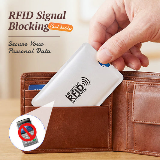 🛡️ Köp 1 få 4 Gratis! 🔒 RFID-Kreditkortsskydd – Ultratunn Aluminiumfolie som Förhindrar Skanning & Avmagnetisering 🧾