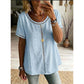 🌼 50% RABATT NU! 🌿 Dam Casual Bohemisk Urklippt Topp – Andningsbar & Lätt ✨
