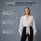 👚 50% RABATT NU! 🎀 Chiffong Cardigan med Knytning – Lätt, Elegant & Andningsbar med Ballongärmar 🌸