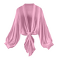 👚 50% RABATT NU! 🎀 Chiffong Cardigan med Knytning – Lätt, Elegant & Andningsbar med Ballongärmar 🌸
