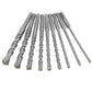 🔨 50% RABATT NU! 🛠️ 9-delat SDS Plus Hammarborrset – YG8C Spets & U-Formad Spira för Betong 💪