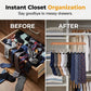 🏠 50% RABATT NU! 👔 Multi-Clip Wooden Hanger – Utrymmessparande Klädhängare med 10 Klämmor för Skåporganisation ✨