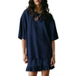 👗 50% RABATT NU! 🌸 Damset med Rund Hals & Kort Ärm + Veckad Kjol – 2-delat Casual – Smickrande Högmidjad A-linje – Perfekt för Vardagselegans ☀️
