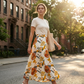 👗 50% RABATT NU! 🌸 Dam Boho Blommig Maxikjol – Mjuk & Flödande – Perfekt för Sommar, Strand & Romantiska Kvällar ☀️