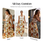 👗 50% RABATT NU! 🌸 Dam Boho Blommig Maxikjol – Mjuk & Flödande – Perfekt för Sommar, Strand & Romantiska Kvällar ☀️