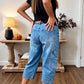 👖 50% RABATT NU! ✨ Korta Stretchiga Jeansbyxor för Dam – Avslappnad Barrel-passform & Mjuk Denim – Perfekt för Vardagen 🌿