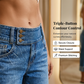 👖 50% RABATT NU! ✨ Dam Vida Cropped Jeans med Knapphög Midja – Trippelknapp & Avslappnad Siluett – Perfekt för Vardag & Helg 🌸