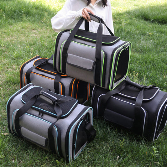 🐾 50% RABATT NU! 🧳 Expandable Pet Carrier för Resor – Rymlig & Andningsbar – Perfekt för Långresor & Vardag 🐶