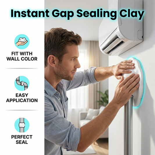 🔧 Köp 1 få 4 Gratis! 💧 Vattentät Tätningslera för Alla Ändamål – Flexibel & Hållbar – Perfekt för Vägghål & Rör 🏠