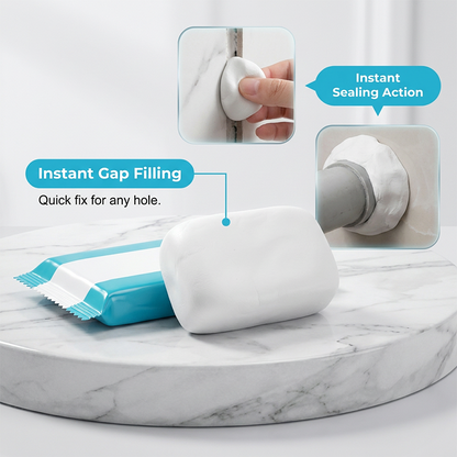🔧 Köp 1 få 4 Gratis! 💧 Vattentät Tätningslera för Alla Ändamål – Flexibel & Hållbar – Perfekt för Vägghål & Rör 🏠